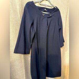 Theory, navy blue dress, Large, 100% cotton